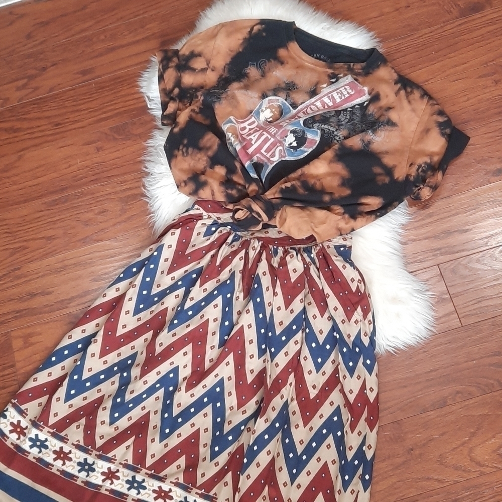 Vintage Rayon Skirt - Picture 3 of 7